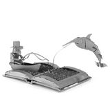 Fascinations Metal EarthThe Old Man And The Sea Book Sculpture 3D DIY Steel Model Kit