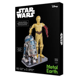 Fascinations Metal Earth C-3PO And R2-D2 3D DIY Steel Model Kit