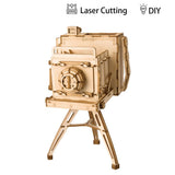 Modern 3D Wooden Puzzle-Non Animals TG403 Vintage Camera