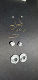 Grey Gem & Hoop Earrings A1-3