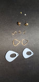 Grey Raindrop Earrings A1-5