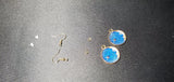 Blue Moon & Star Pendant Earrings B1-1