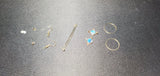 Blue Saturn & Hoop Earrings B1-2