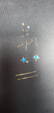 Blue Saturn & Star Pendant Earrings B1-3