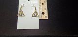 Blue Dog & Star Pendant Earrings B2-5