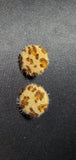 Leopard patterned Stud Earrings C2-1