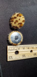 Leopard patterned Stud Earrings C2-1