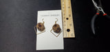 Square Hoop & Leopard pompom D1-1