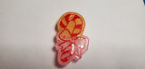 candy cane with Ribbon resin