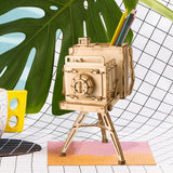 Modern 3D Wooden Puzzle-Non Animals TG403 Vintage Camera