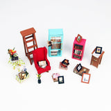 DIY Dollhouse Kit-Sam's Study with LED light DG102