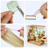 DIY Dollhouse Kit-Ada's Studio with LED light DG103