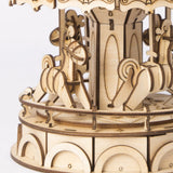 Modern 3D Wooden Puzzle-Non Animals TG404 Merry-Go-Round