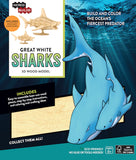 IncrediBuilds Animal Collection Great White Sharks 3D Wood Model