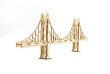 IncrediBuilds Monument Collection San Francisco Golden Gate Bridge 3D Wood Model and Mini-Book