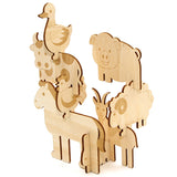 IncrediBuilds Jr. Stackables Barnyard Animals 3D Wood Model