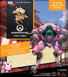 IncrediBuilds Overwatch D.Va's MEKA 3D Wood Model and Poster