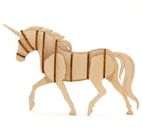 IncrediBuilds Animal Collection Unicorn Book and 3D Wood Model
