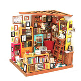DIY Dollhouse Kit-Sam's Study with LED light DG102