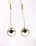 Blue Saturn & Hoop Earrings B1-2