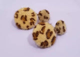 Big & Small Leopard patterned Stud Earrings C2-2