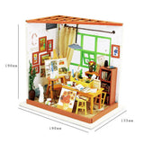 DIY Dollhouse Kit-Ada's Studio with LED light DG103