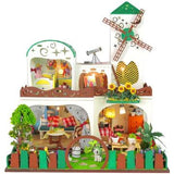 Hoomeda DIY Miniature Dollhouse  - D026 Two story country villa,  Cyan Westbank