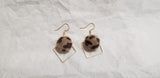 Square Hoop & Leopard pompom D1-1