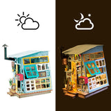 Robotime DIY Mini Dollhouse Building Model Home Decoration toys Wooden Hut DGM03