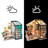 Robotime DIY Mini Dollhouse Building Model Home Decoration toys Balcony Daydreaming DGM05