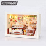 Dollhouse miniature in Frame Box (13801A), Happy Cake house with Music
