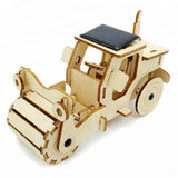 Wincent Solar Energy Series Solar Roadroller 3D Wood Puzzle Model