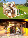 Hoomeda X002 Diy Doll House furniture toys for children miniature Dollhouse casa dolls Houses Birthday Christmas Gifts Scottish Estate