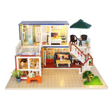 Hoomeda 13842 Container Home B With Music Cover Light DIY Dollhouse Kit 3D Japanese Style