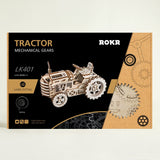 3D Puzzle Movement Assembled Wooden Tractor - LK401 NEW
