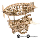 3D Puzzle Movement Assembled Wooden Air Vehicle - LK702