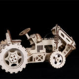 3D Puzzle Movement Assembled Wooden Tractor - LK401 NEW