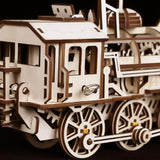 Mechanical Gears 3D Puzzle Movement Assembled Wooden Locomotive - LK701 NEW