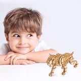 Modern 3D Wooden Puzzle-Wild Animals TG204 Saber Toothed Tiger