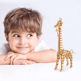 Modern 3D Wooden Puzzle-Wild Animals TG206 Giraffe