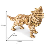 Modern 3D Wooden Puzzle-Wild Animals TG207 Wolf
