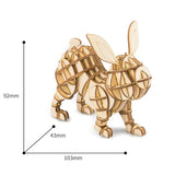 Modern 3D Wooden Puzzle-Farm Animals TG233 Rabbit