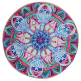 Flowers Round Beach Towel Yoga Picnic Blanket Bedspread Printed Beach Towel