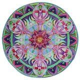Flowers Round Beach Towel Yoga Picnic Blanket Bedspread Printed Beach Towel