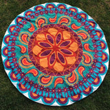 Round Printing Hippie Tapestry Beach Picnic Throw Yoga Mat Towel Blanket