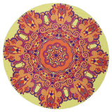 Round Beach Towel Yoga Blanket Shawl Bedspread Rug Beach Towel