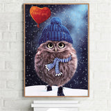 DIY Full Diamond Embroidery Owl 3D Mosaic Diamond Painting